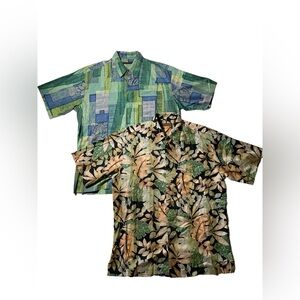 Bundle Tori Richard Cotton Lawn Hawaiian Tropical Button down Shirt men’s size M